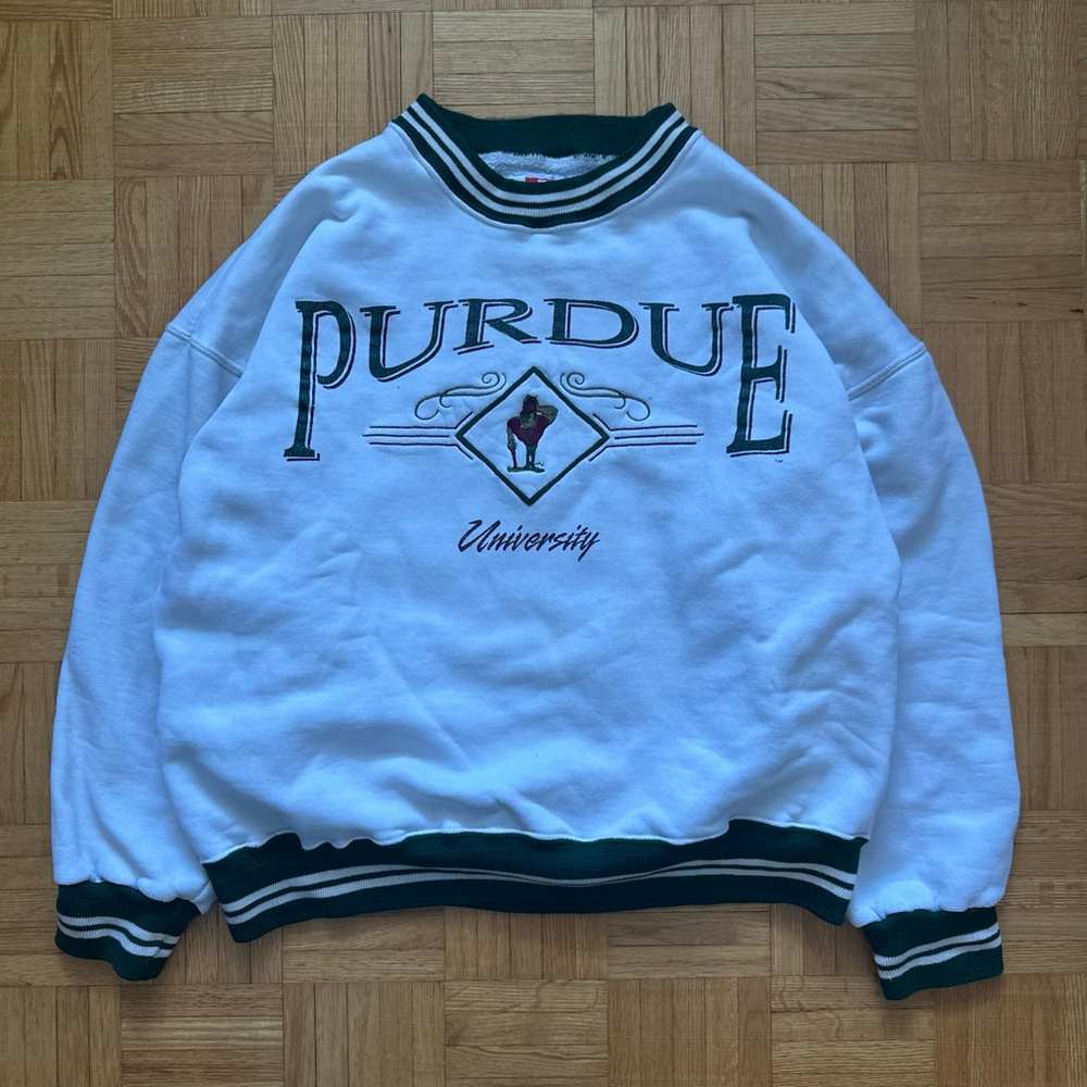 Vintage 90s Purdue University crewneck sweatshirt SIze Large Made in USA